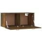 Preview: Wandschrank Räuchereiche 80x35x36,5 cm Holzwerkstoff