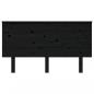 Preview: Kopfteil Schwarz 144x6x82,5 Massivholz Kiefer