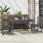 Preview: 4-tlg. Garten-Essgruppe Grau Massivholz Kiefer