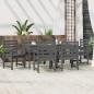 Preview: ARDEBO.de - 7-tlg. Garten-Essgruppe Grau Massivholz Kiefer