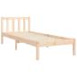 Preview: Massivholzbett mit Kopfteil 90x190 cm