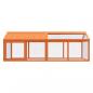 Preview: Freilaufgehege Braun 200x112,5x74 cm Massivholz Kiefer