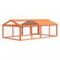 Preview: Freilaufgehege Braun 200x112,5x74 cm Massivholz Kiefer