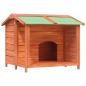 Preview: Hundehütte Braun 96x87x80,5 cm Massivholz Kiefer