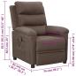 Preview: Relaxsessel Elektrisch Taupe Stoff