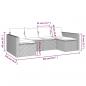 Preview: 2-tlg. Garten-Lounge-Set mit Kissen Schwarz Poly Rattan