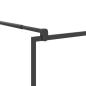 Preview: Duschwand für Walk-In Dusche 80x195 cm ESG Halbmattiert Schwarz