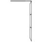 Preview: Duschwand für Walk-In Dusche 80x195 cm ESG Halbmattiert Schwarz