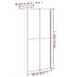 Preview: Duschwand für Walk-in Dusche 80x195 cm Dunkles Sicherheitsglas 