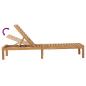 Preview: Sonnenliegen 2 Stk. Massivholz Teak