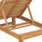 Preview: Sonnenliegen 2 Stk. Massivholz Teak