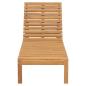 Preview: Sonnenliegen 2 Stk. Massivholz Teak