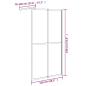 Preview: Duschwand für Walk-in Dusche 118x190 cm Dunkles Sicherheitsglas 