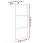 Preview: Duschwand für Walk-In Dusche 90x195 cm Dunkel ESG Glas Schwarz