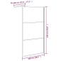 Preview: Duschwand für Walk-In Dusche 100x195 cm Dunkel ESG Glas Schwarz