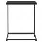 Preview: Beistelltisch mit Rollen Schwarz 55x35x70 cm Holzwerkstoff