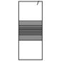 Preview: Duschwand für Begehbare Dusche Schwarz 80x195 cm ESG-Glas Klar