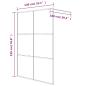 Preview: Duschwand für Begehbare Dusche Schwarz 140x195 cm ESG-Glas Klar
