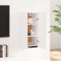 Preview: Wandschrank Weiß 35x34x90 cm Holzwerkstoff