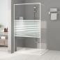 Preview: ARDEBO.de - Duschwand für Begehbare Dusche Weiß 115x195 cm ESG-Klarglas
