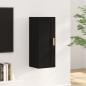 Preview: ARDEBO.de - Wandschrank Schwarz 35x34x90 cm Holzwerkstoff