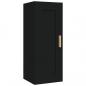 Preview: Wandschrank Schwarz 35x34x90 cm Holzwerkstoff