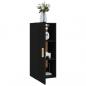 Preview: Wandschrank Schwarz 35x34x90 cm Holzwerkstoff