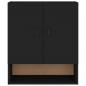 Preview: Wandschrank Schwarz 60x31x70 cm Holzwerkstoff