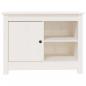 Preview: TV-Schrank Weiß 70x36,5x52 cm Massivholz Kiefer