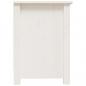 Preview: TV-Schrank Weiß 70x36,5x52 cm Massivholz Kiefer