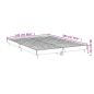Preview: Bettgestell Betongrau 140x200 cm Holzwerkstoff