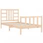 Preview: Massivholzbett mit Kopfteil 90x190 cm