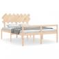 Preview: Seniorenbett mit Kopfteil 140x200 cm Massivholz
