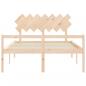 Preview: Seniorenbett mit Kopfteil 140x200 cm Massivholz