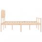 Preview: Seniorenbett mit Kopfteil 140x200 cm Massivholz