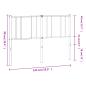 Preview: ARDEBO.de - Kopfteil Metall Weiß 135 cm