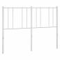 Preview: ARDEBO.de - Kopfteil Metall Weiß 150 cm
