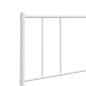 Preview: Kopfteil Metall Weiß 150 cm