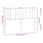 Preview: Kopfteil Metall Weiß 150 cm