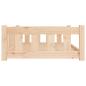 Preview: Hundebett 95,5x65,5x28 cm Massivholz Kiefer