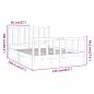 Preview: Massivholzbett Kiefer 120x200 cm
