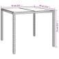Preview: 5-tlg. Garten-Essgruppe mit Kissen Beige Poly Rattan