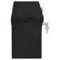 Preview: Aufbewahrungsbox Schwarz 50x15x20,5 cm Aluminium
