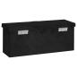 Preview: Aufbewahrungsbox Schwarz 50x15x20,5 cm Aluminium