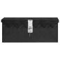 Preview: Aufbewahrungsbox Schwarz 50x15x20,5 cm Aluminium