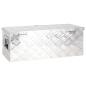 Preview: Aufbewahrungsbox Silbern 70x31x27 cm Aluminium