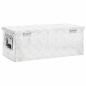 Preview: Aufbewahrungsbox Silbern 70x31x27 cm Aluminium
