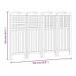 Preview: 4-tlg. Paravent 162x2x115 cm Massivholz Akazie