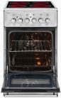 Preview: Exquisit ECM 5-4.1 EEK: A Elektro-Standherd mit Glaskeramikfeld, 50 cm breit, 47 L, Restwärmeanzeige, inox (0480039)