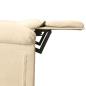 Preview: Massagesessel Elektrisch Creme Stoff